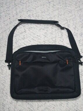 Amazon Basic Black Laptop 15 Inch Shoulder Bag with Adjustable Strap